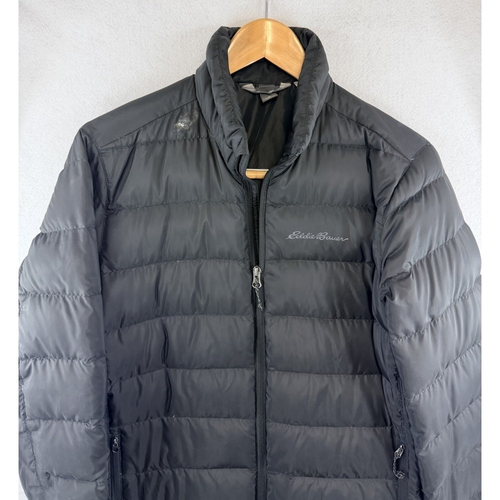 EDDIE BAUER Black Warm EB650 DOWN WINTER JACKET Puffer Hike Ski Coat Men's‎ S